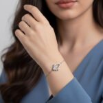 دستبند نقره مارکیز فلاور DT 1115 38