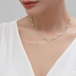 گردنبند نقره دولاین مروارید MT 1297 41