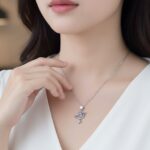 گردنبند نقره زحل با زنجیر MT 1363 43