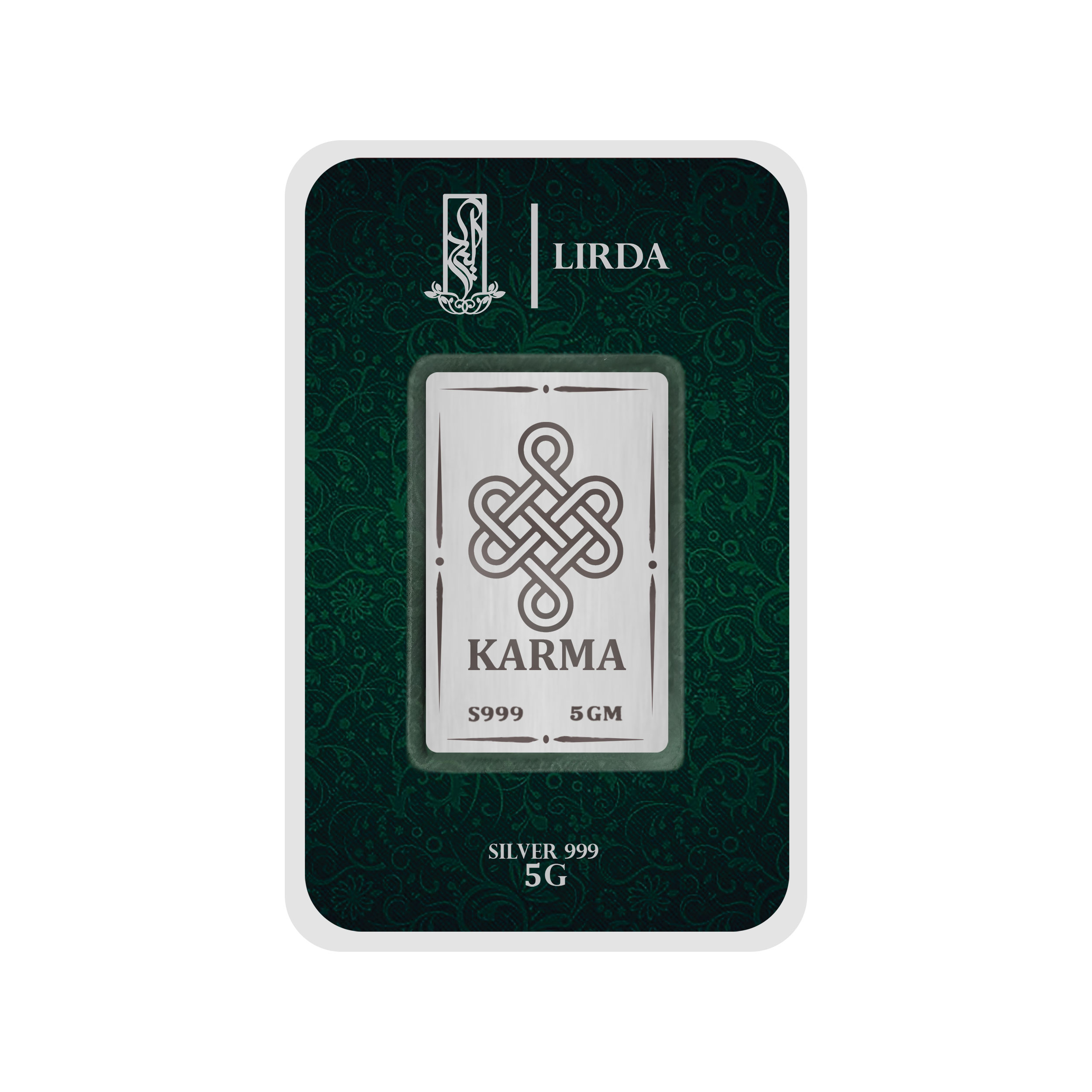 شمش نقره مدل Karma کارما 5 1 شمش نقره کارما
