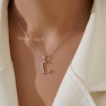 گردنبند نقره حرف L با زنجیر MT 1431 42