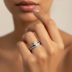 حلقه پشت حلقه نقره میکرو HPH 1001 42