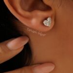 پیرسینگ نقره قلب GT 1176 39