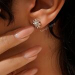 پیرسینگ و گوشواره نقره گلGT 1182 40