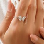 انگشتر نقره مدل بال پروانه AT 1193 39