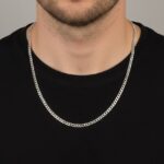 زنجیر نقره مردانه کارتیه 60سانت ZTM1011 40