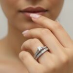 حلقه پشت حلقه نقره HPH 1054 40