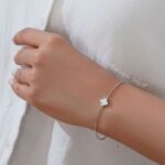 دستبند نقره ونکلیف مینیمال DT 1235 41