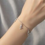 دستبند نقره طرح گل لاله DT 1245 41