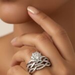 حلقه پشت حلقه نقره گل HPH 1026 40