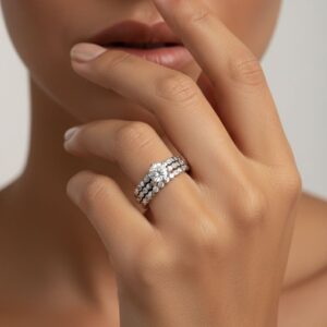 حلقه پشت حلقه نقره HPH 1032 19