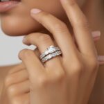 حلقه پشت حلقه نقره HPH 1048 42