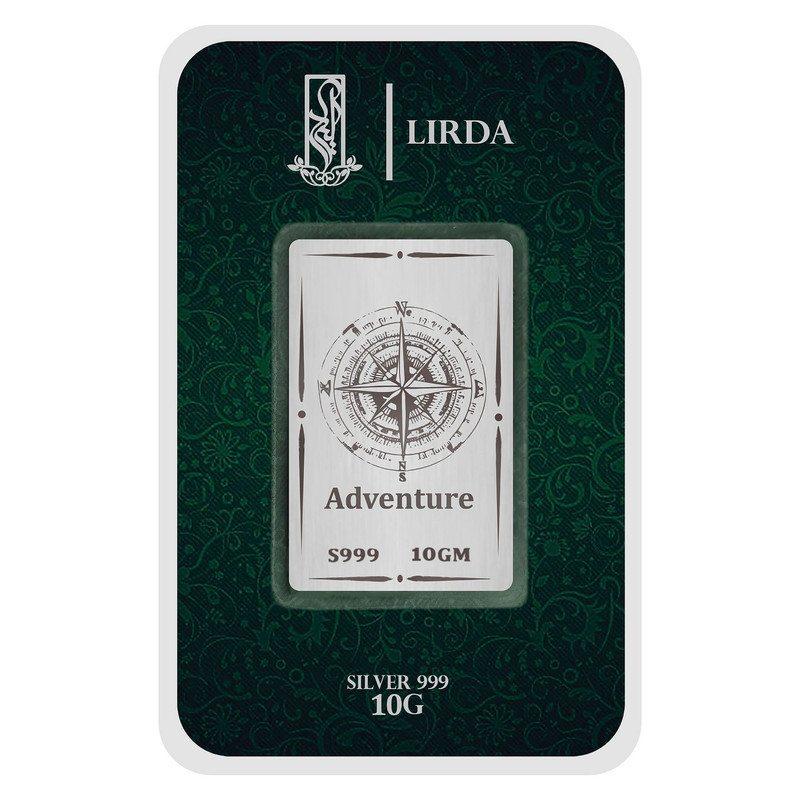 شمش نقره مدل Adventure قطب نما 10 1 شمش نقره مدل Adventure قطب نما 10