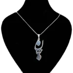 مدال زنانه نقره طرح جان MEDZ 1782 38