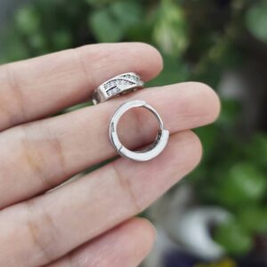 گوشواره نقره حلقه ای کوچک GT 1227