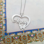 مدال زنانه نقره اسم آگرین MEDZ 1093 41