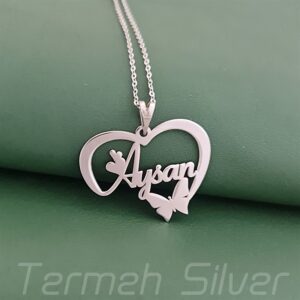 مدال زنانه نقره اسم آیسان MEDZ 2078 5