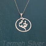 مدال زنانه نقره اسم خدیجه MEDZ 1867 38