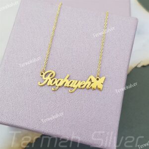 مدال زنانه نقره اسم رقیه MEDZ 3016 7