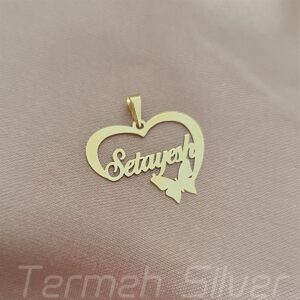 مدال زنانه نقره اسم ستایش MEDZ 3039 11