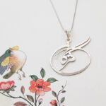 مدال زنانه نقره اسم مژگان MEDZ 1546 39