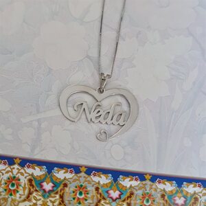 مدال زنانه نقره اسم ندا MEDZ 4028 13