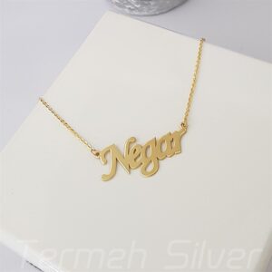 مدال زنانه نقره اسم نگار MEDZ 4041 9