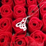 مدال زنانه نقره اسم هانا MEDZ 2032 40