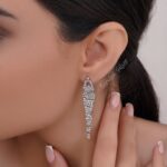 گوشواره نقره مدل ترانهGT 1201 41