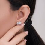 گوشواره نقره پاپیون GT 1196 41
