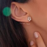 پیرسینگ نقره ستاره نورانی GT 1215 42