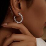 گوشواره نقره حلقه باز GT 1222 41