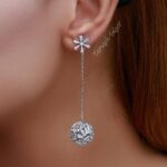 گوشواره نقره مدل آویز توپی GT 1219 40