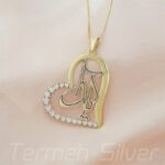 مدال زنانه نقره اسم یلدا MEDZ 2047 38