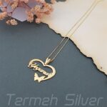 مدال زنانه نقره اسم یگانه MEDZ 4046 38
