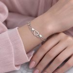 دستبند نقره دولاین قلب DT 1251 19