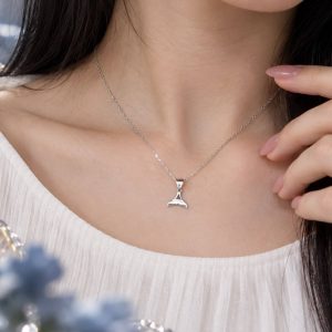گردنبند نقره دم نهنگ MT 1326 12
