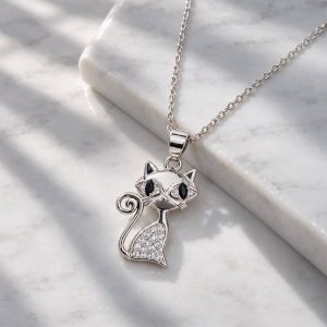 گردنبند نقره گربه MT 1334