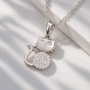 گردنبند نقره گربه MT 1335