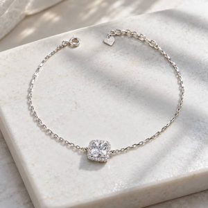 دستبند نقره پرنسس DT 1268