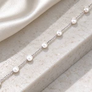 گردنبند نقره مرواریدی MT 1323
