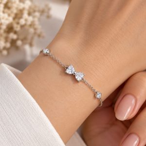 دستبند نقره پاپیون DT 1262 15